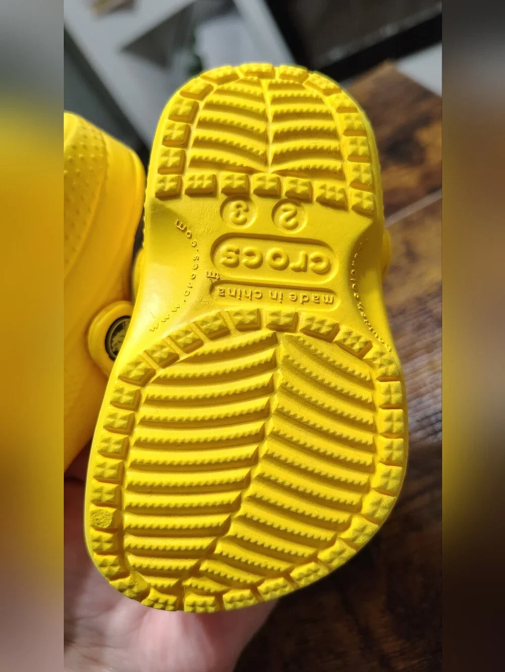 Crocs Yellow Garden with Flower Charm Size 2/3